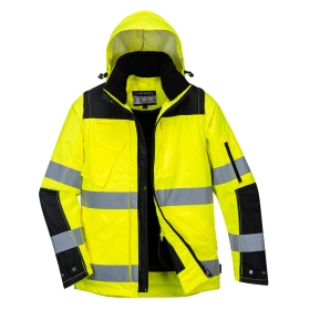 Jakna Hi-Vis Contrast Winter Pro 3-u-1 Žuta/Crna XXL PORTWEST C469YBRXXL