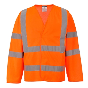 Prsluk s rukavima Hi-Vis Band and Brace  L/S  Narančasta XX/3X PORTWEST C473ORRXX/3X