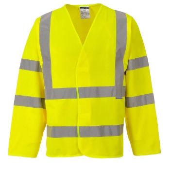 Prsluk s rukavima Hi-Vis Band and Brace  L/S  Žuta S/M PORTWEST C473YERS/M