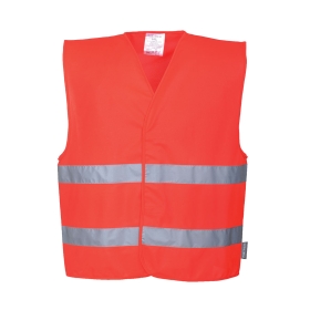 Prsluk Hi-Vis Two Band  Crvena XX/3X PORTWEST C474RERXX/3X