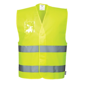 Prsluk Hi-Vis Two Band Dual ID Holder  Žuta XX/3X PORTWEST C475YERXX/3X