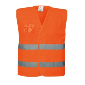 Prsluk Hi-Vis Half Mesh Two Band  Narančasta 4X/5X PORTWEST C494ORR4X/5X