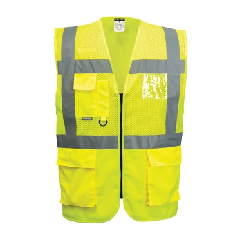 Prsluk Madrid Hi-Vis Half Mesh Executive  Žuta XXL PORTWEST C496YERXXL