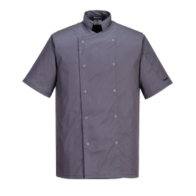 Jakna Cumbria Chefs S/S Slate Grey S PORTWEST C733SGRS