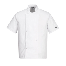 Jakna Cumbria Chefs S/S White M PORTWEST C733WHRM