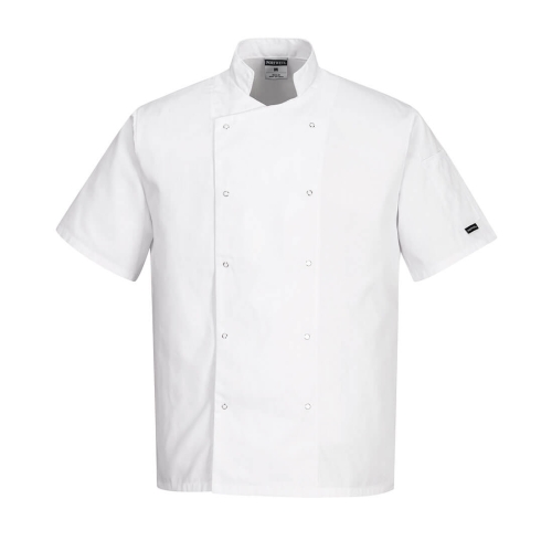 Jakna Cumbria Chefs S/S White M PORTWEST C733WHRM