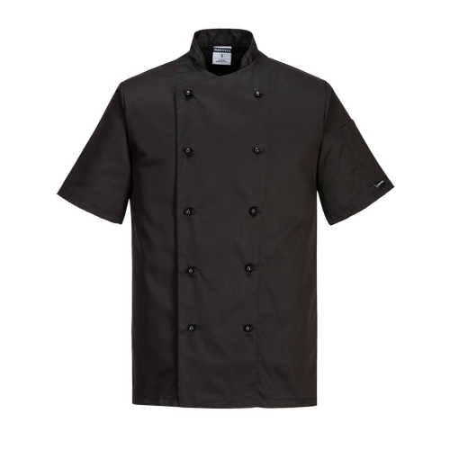 Jakna Kent Chefs S/S Crna XXXL PORTWEST C734BKRXXXL