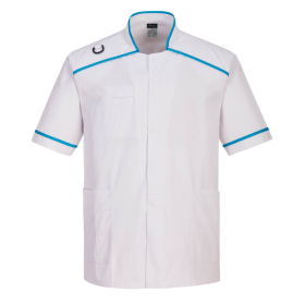 Muška medicinska tunika Bijela/Aqua XXXL PORTWEST C821WARXXXL