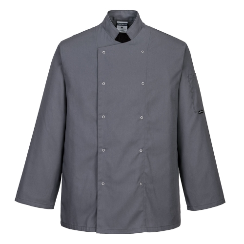 Jakna Suffolk Chefs L/S Slate Grey XS PORTWEST C833SGRXS