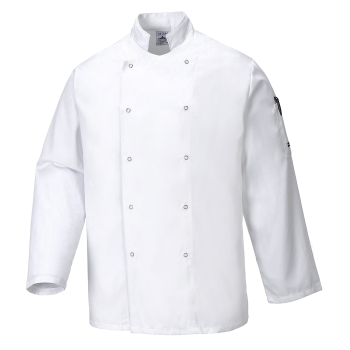 Jakna Suffolk Chefs L/S White XXXL PORTWEST C833WHRXXXL