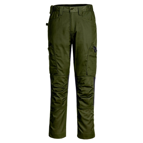 WX2 Hlače Eco Stretch Trade Olive Green 33 PORTWEST CD881OGR33