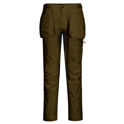WX2 Hlače Eco Stretch Holster Olive Green 36 PORTWEST CD883OGR36