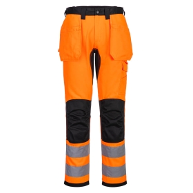 WX2 Hlače Eco Hi-Vis Holster Pocket Narančasta/Crna 48 PORTWEST CD889OBR48