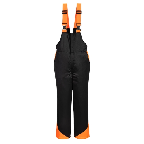Hlače s naramenicama Oak Chainsaw Crna L PORTWEST CH12BKRL