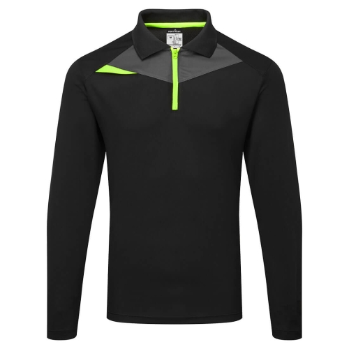 DX4 Polo majica L/S Crna M PORTWEST DX414BKRM