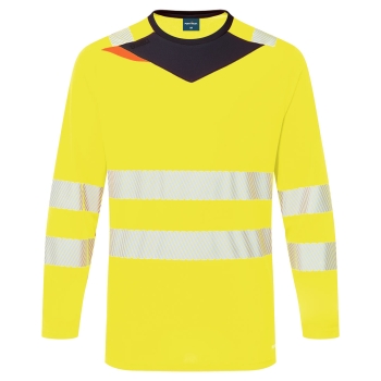 DX4 Majica Hi-Vis L/S Žuta/Crna XXXL PORTWEST DX416YBRXXXL