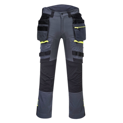 DX4 Hlače Detachable Holster Pocket Metal Grey 38 PORTWEST DX440MGR38