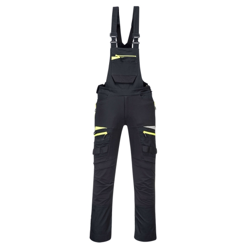 DX4 Hlače s naramenicama Work Crna XXXL PORTWEST DX441BKRXXXL