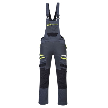 DX4 Hlače s naramenicama Work Metal Grey XL PORTWEST DX441MGRXL