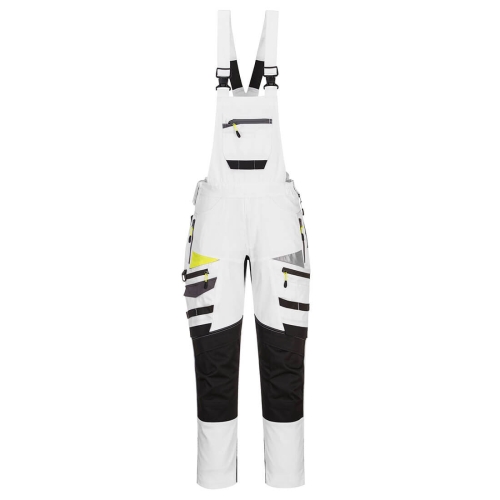 DX4 Hlače s naramenicama Work White/Grey M PORTWEST DX441WGRM