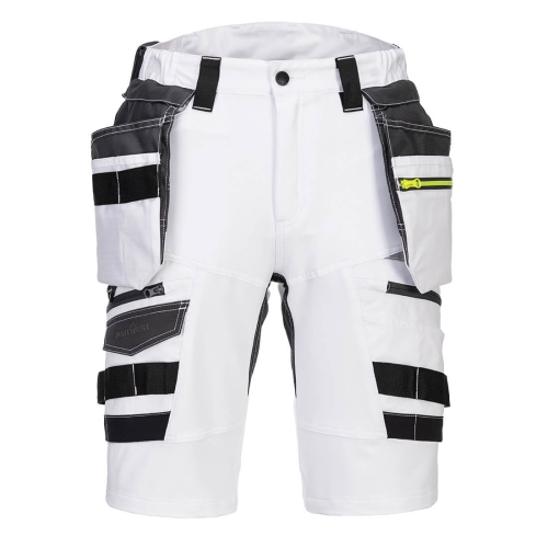 DX4 Kratke hlače Detachable Holster Pocket White 30 PORTWEST DX444WHR30