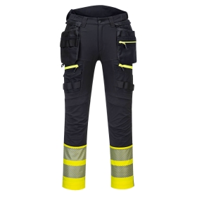 DX4 Hlače Hi-Vis Detachable Holster Pocket Class 1 Žuta/Crna 34 PORTWEST DX445YBR34
