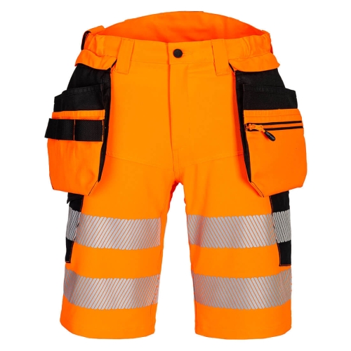 DX4 Kratke hlače Hi-Vis Holster Pocket Narančasta/Crna 36 PORTWEST DX446OBR36