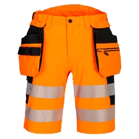 DX4 Kratke hlače Hi-Vis Holster Pocket Narančasta/Crna 38 PORTWEST DX446OBR38