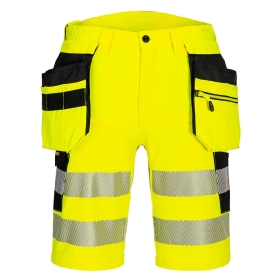 DX4 Kratke hlače Hi-Vis Holster Pocket Žuta/Crna 42 PORTWEST DX446YBR42