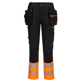 DX4 Hlače Hi-Vis Class 1 Detachable Holster Pocket Craft Narančasta/Crna 46 PORTWEST DX457OBR46
