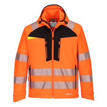 DX4 Jakna Hi-Vis Softshell (3L) Narančasta/Crna M PORTWEST DX475OBRM