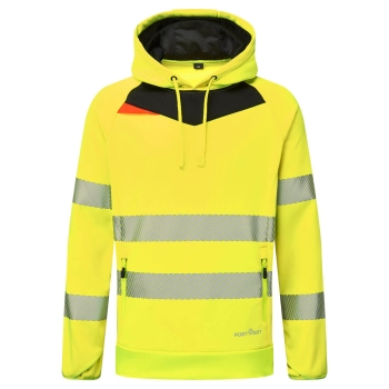 DX4 Hi-Vis Overhead Hoodie Žuta/Crna 4XL PORTWEST DX483YBR4XL