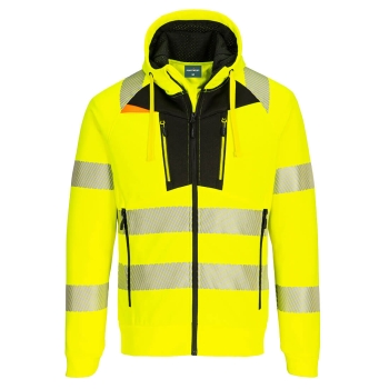DX4 Hi-Vis Hoodie Žuta/Crna XL PORTWEST DX484YBRXL