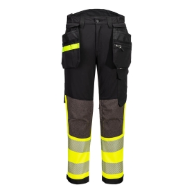 EV4 Hlače Hi-Vis Stretch Detachable Holster Class 1 Žuta/Crna 38 PORTWEST EV442YBR38