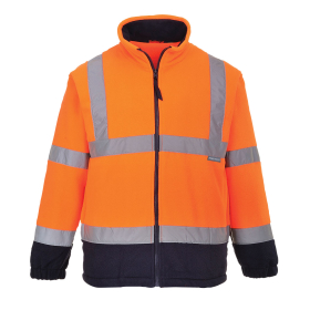 Flis Hi-Vis Contrast Narančasta/Navy 4XL PORTWEST F301ONR4XL