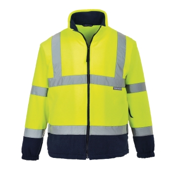 Flis Hi-Vis Contrast Yellow/Navy 5XL PORTWEST F301YNR5XL