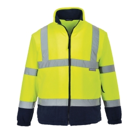 Flis Hi-Vis Contrast Yellow/Navy XL PORTWEST F301YNRXL