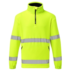 Flis Hi-Vis 1/2 Zip Žuta L PORTWEST F302YERL