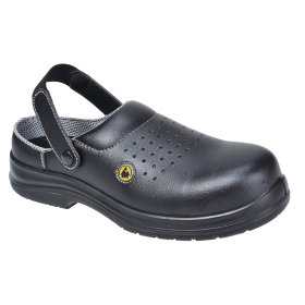 Portwest Compositelite ESD Perforated Safety Clog SB AE Crna 47 PORTWEST FC03BKR47