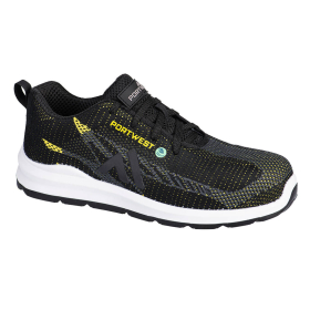 Eco Fly Composite Trainer S1PS SR FO Crna/Žuta 45 PORTWEST FC06BKY45