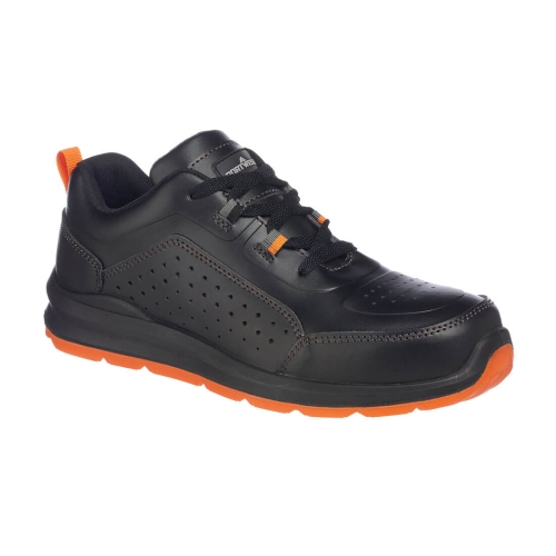 Cipela Portwest Compositelite Perforated Safety Trainer S1P Crna/Narančasta 44 PORTWEST FC09BKO44