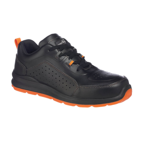 Cipela Portwest Compositelite Perforated Safety Trainer S1P Crna/Narančasta 45 PORTWEST FC09BKO45