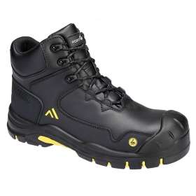 Visoka Cipela Apex Composite S3S ESD HRO SR SC FO Crna/Žuta 42 PORTWEST FC18BKY42