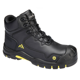 Visoka Cipela Apex Composite S3S ESD HRO SR SC FO Crna/Žuta 39 PORTWEST FC18BKY39