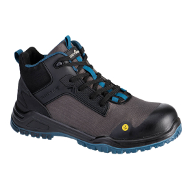 Bevel Composite Mid Boot S3S ESD SR FO Crna/Teal  47 PORTWEST FE01BTE47