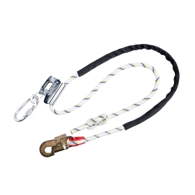 Uže Work Positioning Lanyard with Grip Adjuster White  PORTWEST FP26WHR