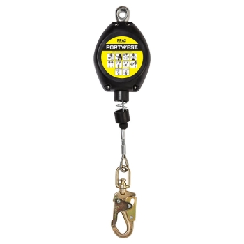 6M Retractable Fall Arrest Block Crna  PORTWEST FP42BKR
