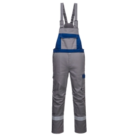 Hlače s naramenicama Bizflame Ultra Two Tone Siva L PORTWEST FR07GRRL