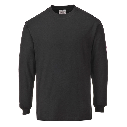 Majica Flame Resistant Anti-Static, dugi rukav Crna XXXL PORTWEST FR11BKRXXXL