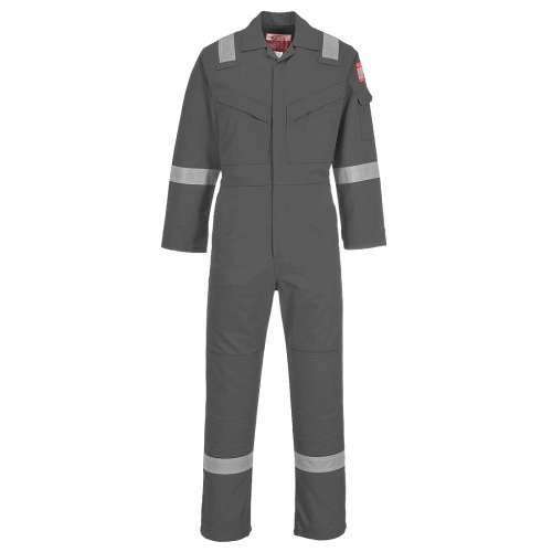 Kombinezon Flame Resistant Super Light Weight Anti-Static, 210 gr FR Siva XXXL PORTWEST FR21GRRXXXL